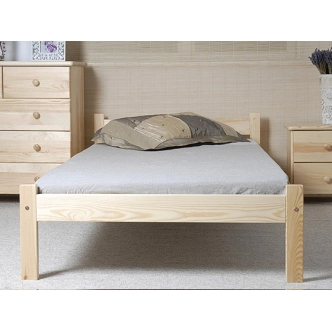 Postel BRODY 90x200 cm s roštem, masiv borovice
