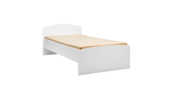 Postel COPPER 90x200 cm, lamino, bílá