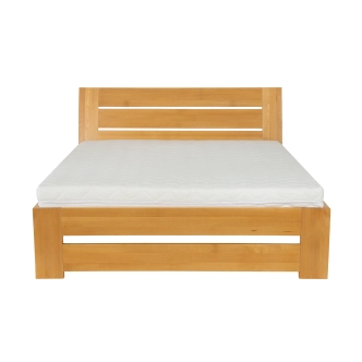 Postel CORDULA 140x200, masiv buk/moření: cherry