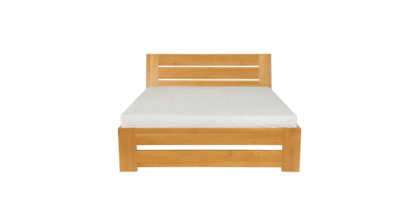 Postel CORDULA 140x200, masiv buk/moření: cherry