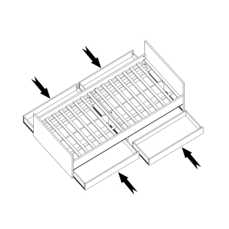 Postel CORIXA 90x200 cm, borovice andersen/congo