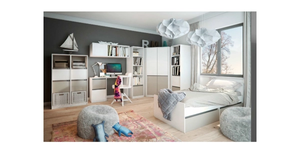 Postel CORIXA 90x200 cm, borovice andersen/congo