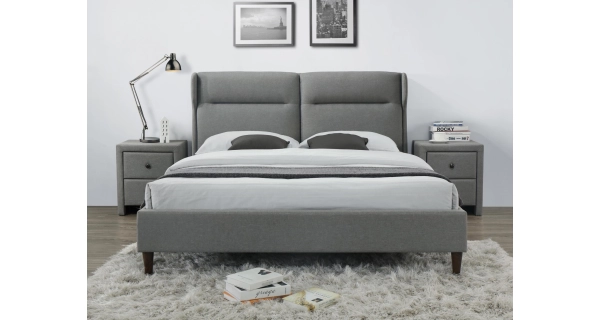 Postel CROMER 160x200 cm, šedá