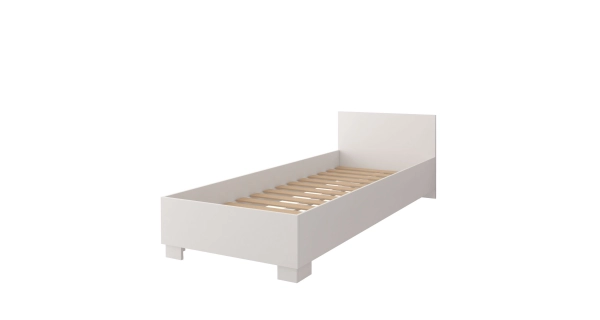 Postel DAMASO/ERIBERTO I 90 x 200 cm, bílá