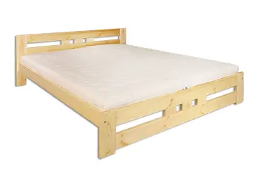 Postel EOLUS, 160x200, masiv borovice, moření: ...