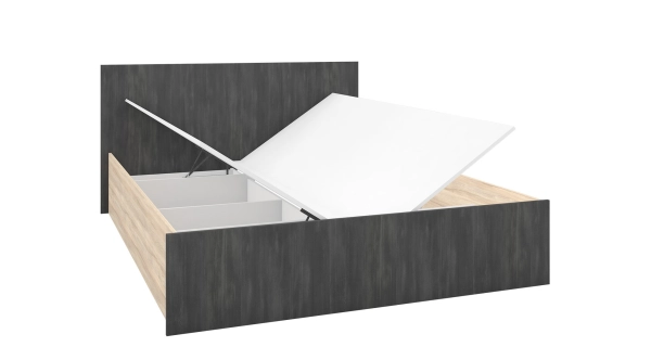 Postel EUTICHIANO 160x200 cm, dub sonoma/borovice norská