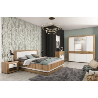 Postel FILIPPOPOLI 140, dub evoke/bílá alpský lesk