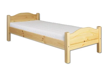 Postel GANNETT, 90x200, masiv borovice, moření: ...