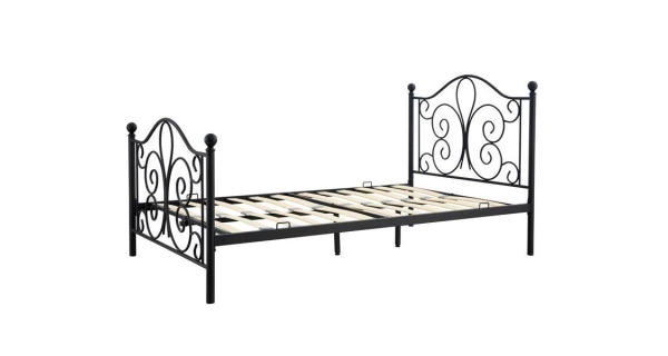 Postel GARTHA 120x200 cm, černá