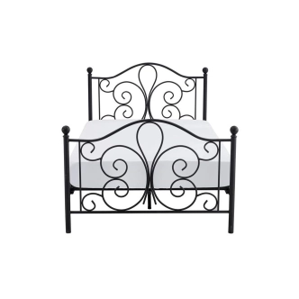 Postel GARTHA 120x200 cm, černá