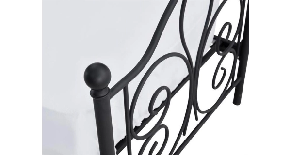 Postel GARTHA 120x200 cm, černá