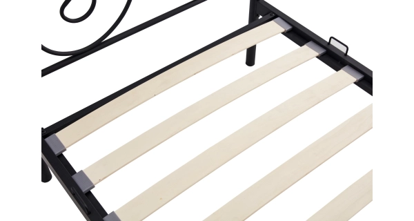 Postel GARTHA 90x200 cm, černá