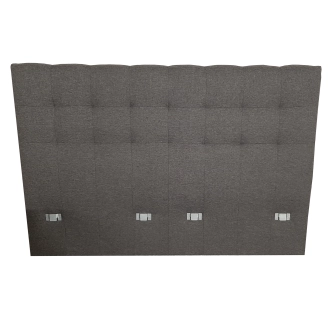 Postel GRATČANKA 160x200 cm s prošívaným  čelem, hnědá