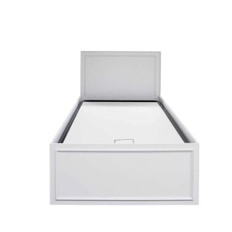 Postel GRAVEN 100x200 cm, bílá DOPRODEJ