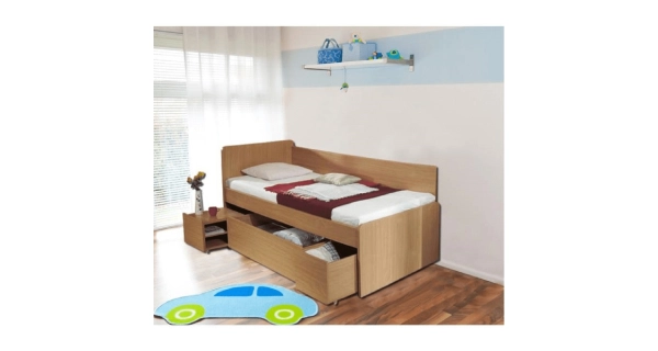 Postel HAKUNA s úložným prostorem, buk