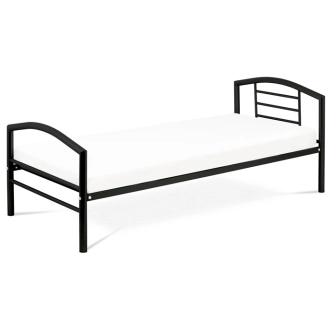Postel jednolůžková ROMITA 90x200, černý lesk