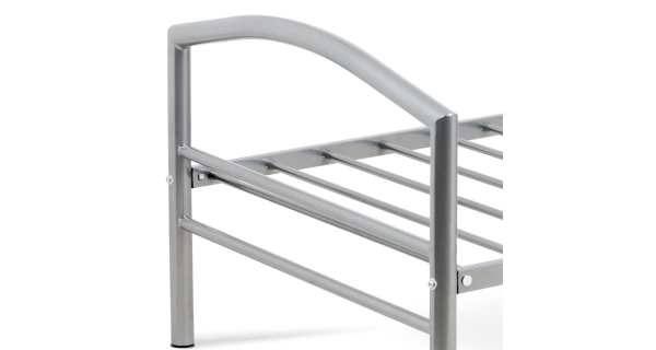 Postel jednolůžková ROMITA 90x200, šedý lesk