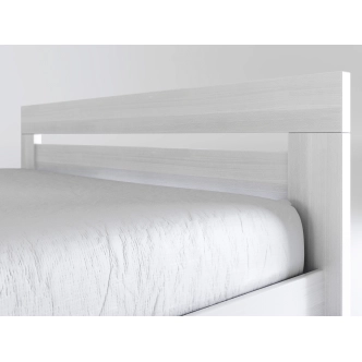 Postel KEPLER 180, masiv buk/barva bílá