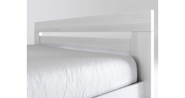 Postel KEPLER 180, masiv buk/barva bílá