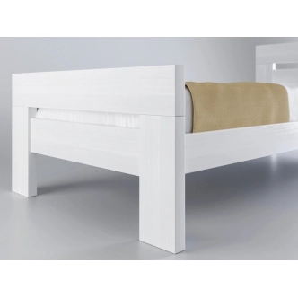 Postel KEPLER 90, masiv buk/barva bílá