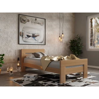 Postel KEPLER 90, masiv buk/barva buk