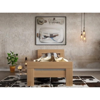 Postel KEPLER 90, masiv buk/barva buk