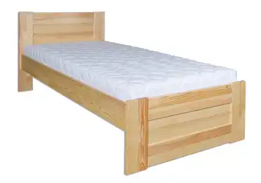 Postel LAGRAVE, 90x200, masiv borovice, moření: ...