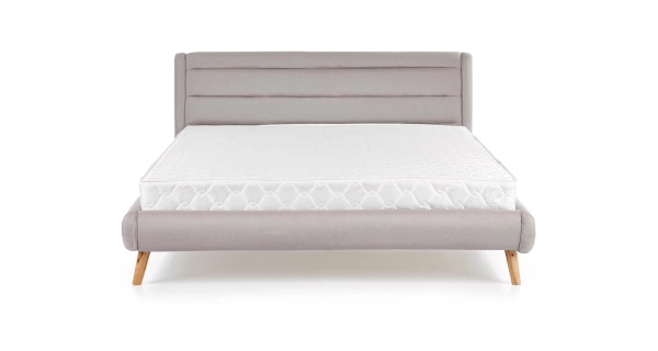 Postel LARBRO 140x200 cm, světle šedá