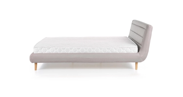 Postel LARBRO 140x200 cm, světle šedá