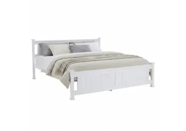 Postel LUCAS 180x200 cm + ROŠT, bílá