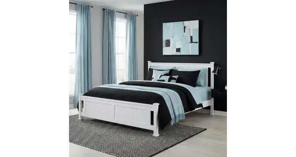 Postel LUCAS 180x200 cm + ROŠT, bílá