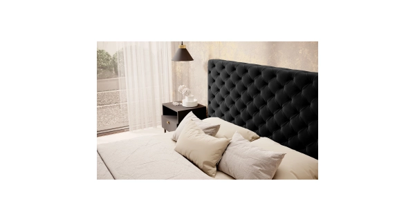 Postel MAGNY 160x200 cm, šedá látka