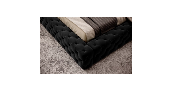 Postel MAGNY 160x200 cm, šedá látka