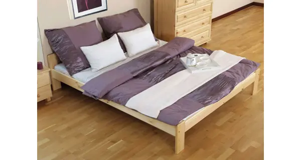 Postel MAYSON 160x200 cm s roštem, masiv borovice