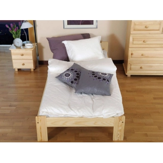 Postel MAYSON 80x200 cm s roštem, masiv borovice