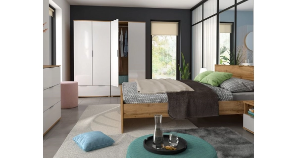 Postel MOCHO 160x200 cm, dub wotan