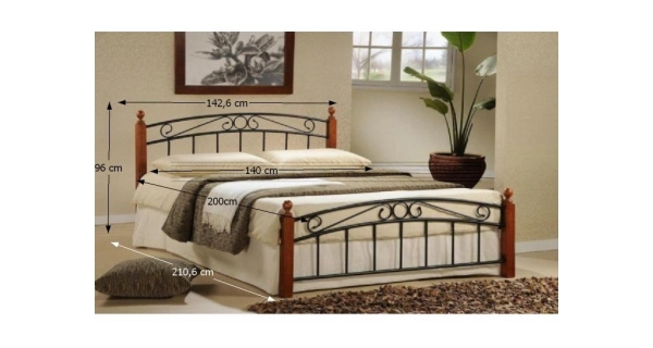 Postel ORCA 140x200 cm s roštem