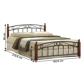 Postel ORCA 180x200 cm s roštem