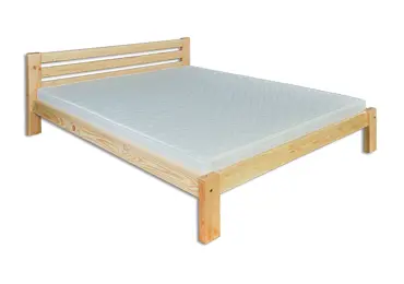 Postel PACARA, 120x200, masiv borovice, moření: ...