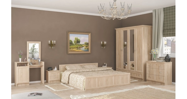 Postel PLANTAGO 160x200, dub sonoma