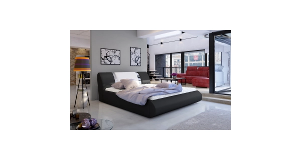 Postel PROVADIA 06, černá/bílá, 160x200 cm