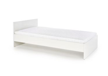 Postel RYDER 90x200 cm, bílý lesk