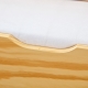 Postel s přistýlkou OLEON 90x200 s rošty, lakovaný borovicový masiv