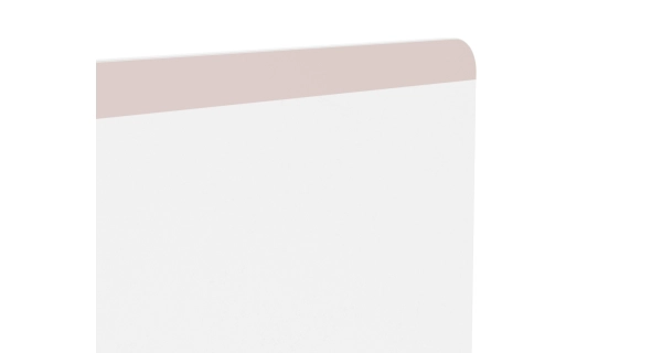 Postel SOLMEN 90x200 cm, bílá/modrá nebo meruňková