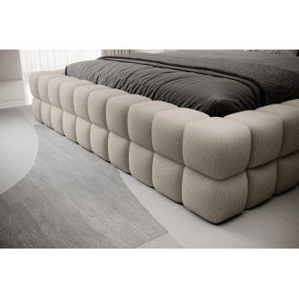 Postel SWINDER 140x200 cm, béžovošedá