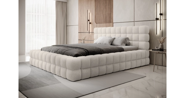 Postel SWINDER 140x200 cm, bílá