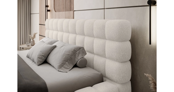 Postel SWINDER 140x200 cm, bílá