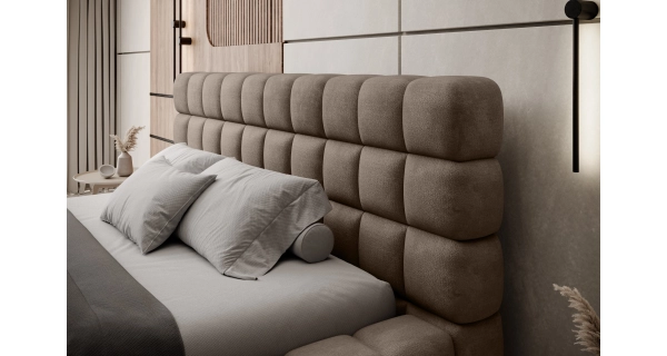 Postel SWINDER 140x200 cm, hnědá