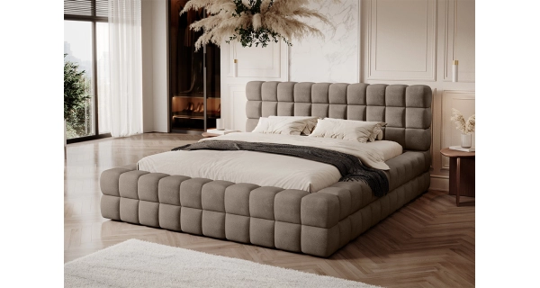 Postel SWINDER 140x200 cm, hnědá