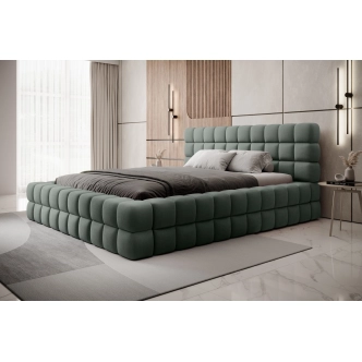 Postel SWINDER 140x200 cm, šedivá